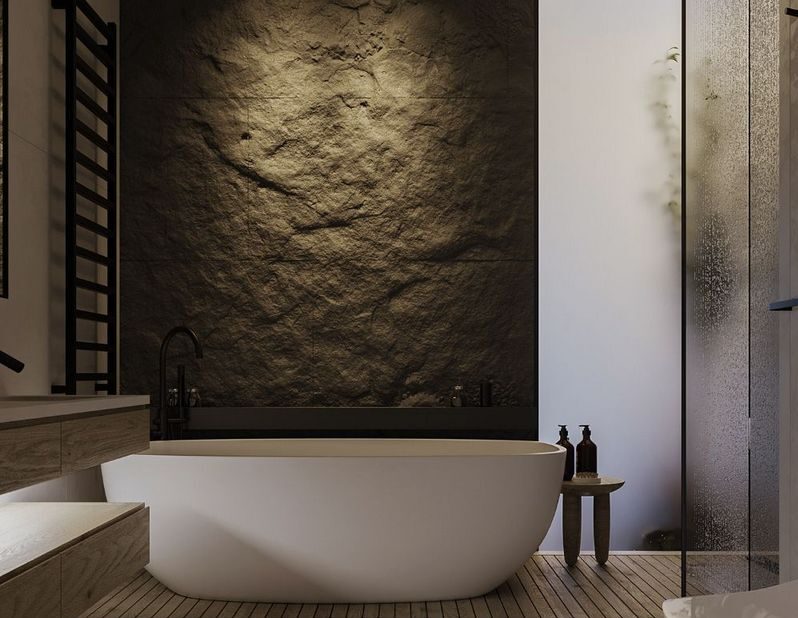 Отделка стен из камня